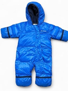 Columbia NWT Button Rock Bunting 3-6 Months Snow Suit Blue